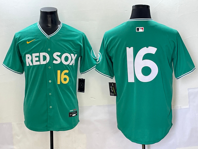 Men's Boston Red Sox Jarren Duran #16 Green 2025 City Connect Limited Jersey